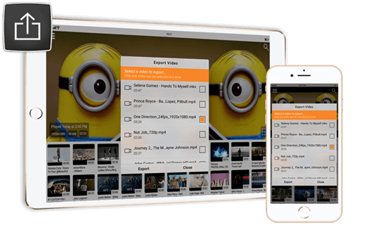 Import/Export videos from/to other apps(iOS Airdrop) | iOS (iPhone / iPad) | CnX Player